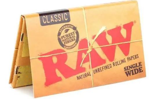 RAW SINGLE WIDE ORGANIC HEMP 25CT