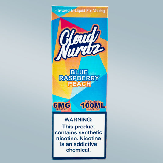 CLOUD NURDZ PEACH BLUE RSPBRY 100ML 6MG