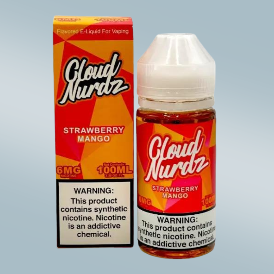CLOUD NURDZ TFN ELIQUID 100ML ICED STRAWBERRY MANGO 6MG