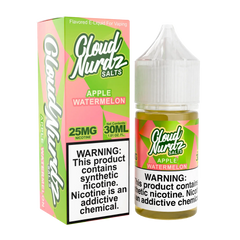 CLOUD NURDZ TFN NIC SALT ELIQUID 30ML WATERMELON APPLE  25MG