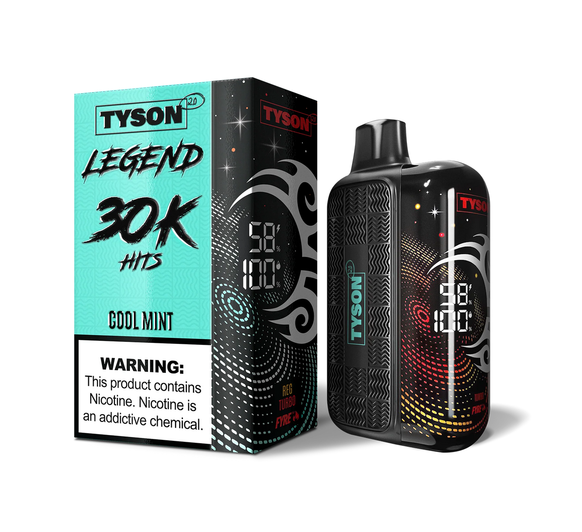 TYSON 2.0 LEGEND COOL MINT 30K|784847575067|Pack Of|5