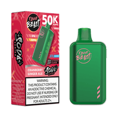 FLAVOR BEAST 50K|FLAVOR BEAST XBM50 CRANBERY GINGER ALE ICED 50K|827152236015
