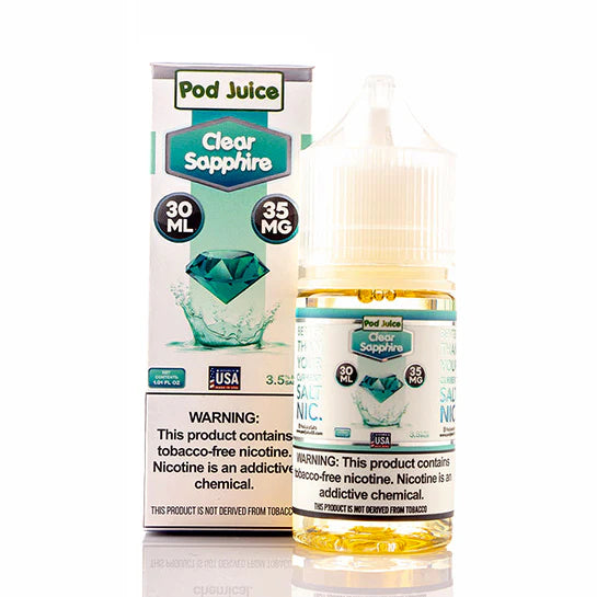 POD JUICE SALT CLEAR SAPPHIRE 35MG 30ML