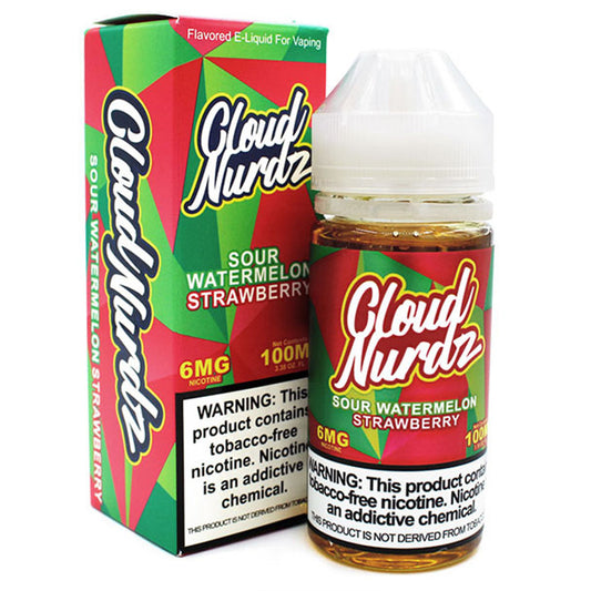 CLOUD NURDZ SOUR WATERMELON STRAWBERRY 6MG 100ML