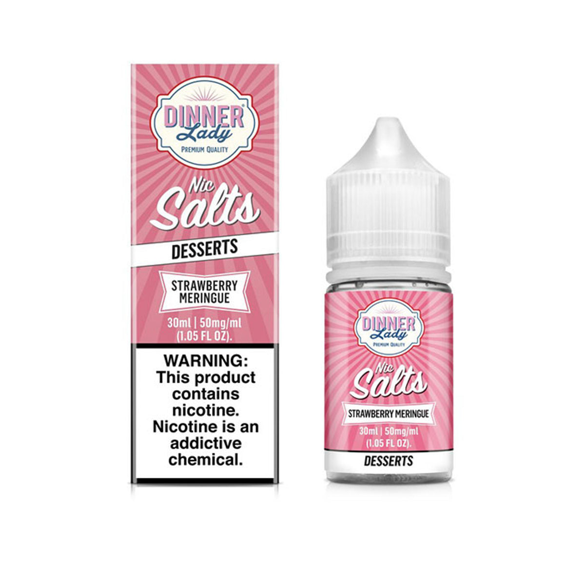 DINNER LADY SALT STRAWBERRY MERINGUE 50MG 30ML