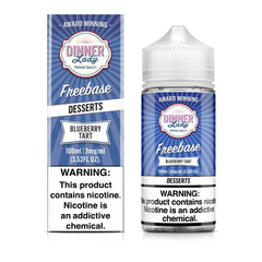 DINNER LADY FREEBASE BLUEBERRY TART 3MG 100ML