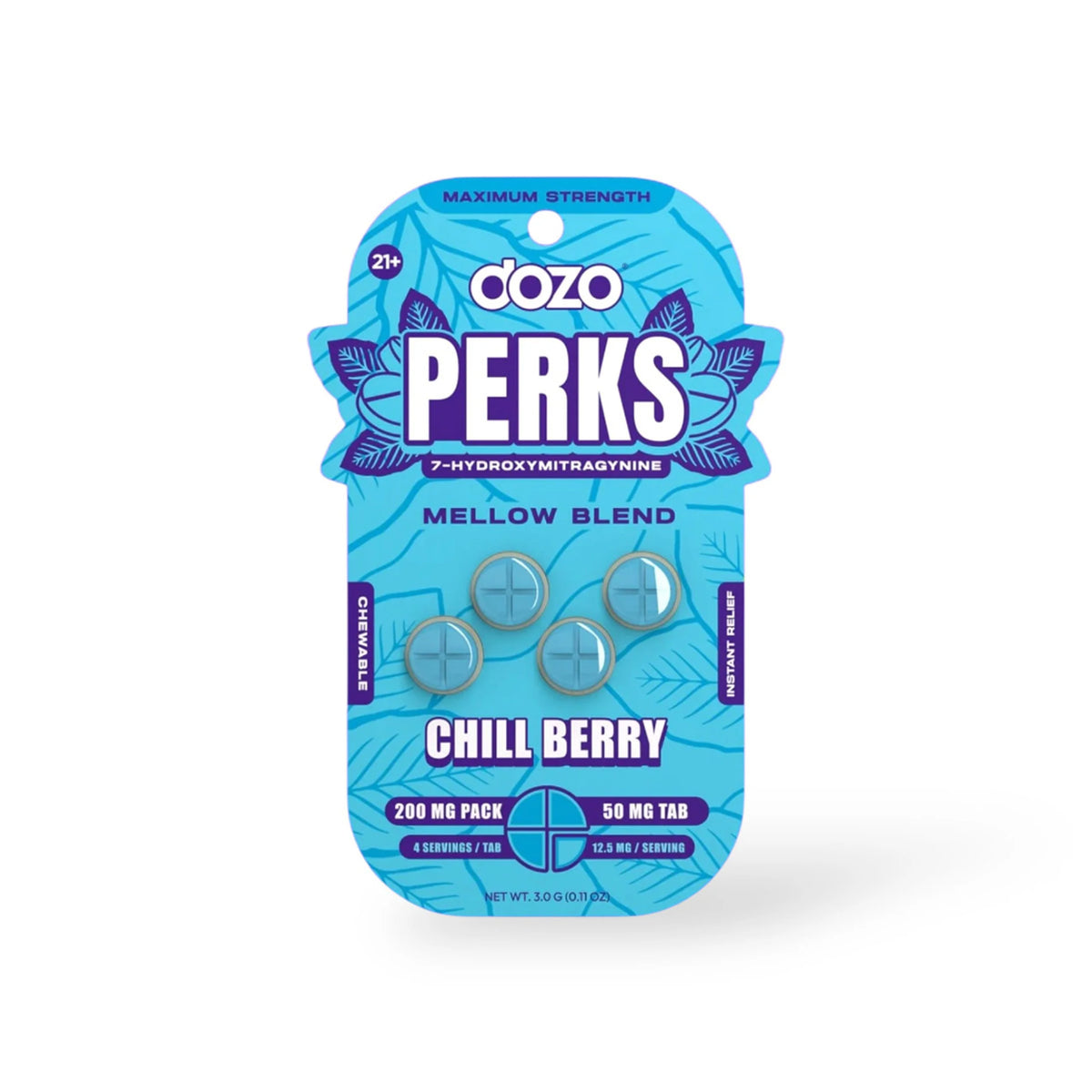 DOZO 7 HYDROXY CHILL BERRY MELLOW BLEND 4CT 200MG