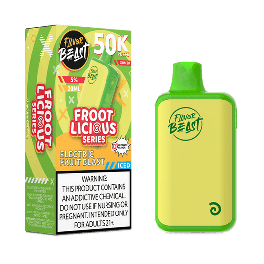 FLAVOR BEAST 50K|FLAVOR BEAST XBM50 ELECTRIC FRUT BLAST ICED 50K|827152236022