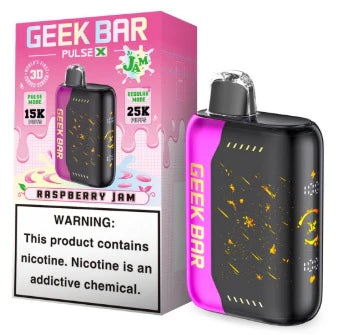 GEEK BAR PULSE X RASPBERRY JAM 25K|810164283160|Pack Of|5