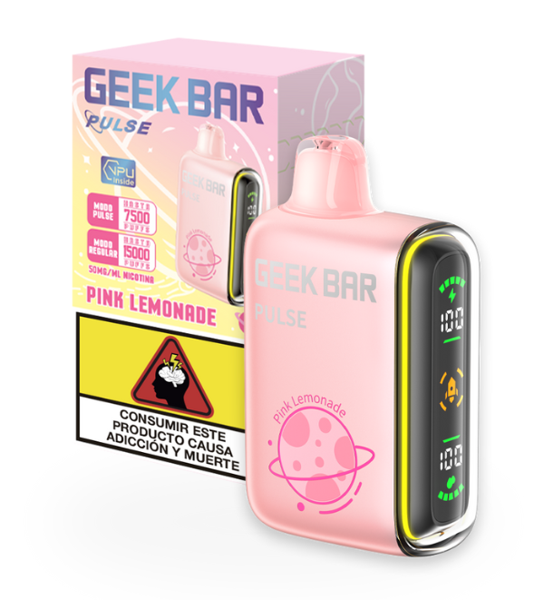 GEEK BAR PULSE PINK LEMONADE 15K|810125434884|Pack Of|5