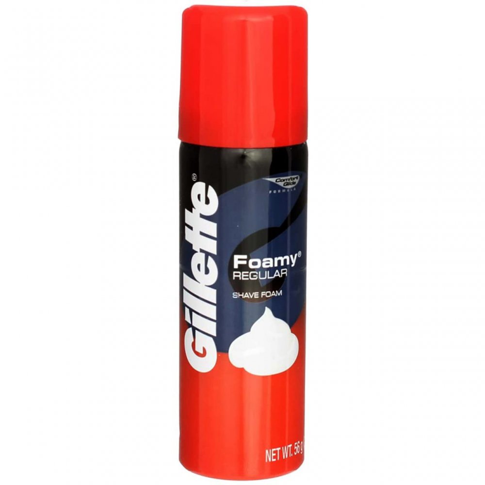 Gillette Foamy 2 oz w Travel Razor Blistered 6 x 1 10cs|655708120019|Pack Of|12