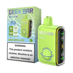 GEEK BAR PULSE SOUR APPLE ICE 15K|810125434662|Pack Of|5