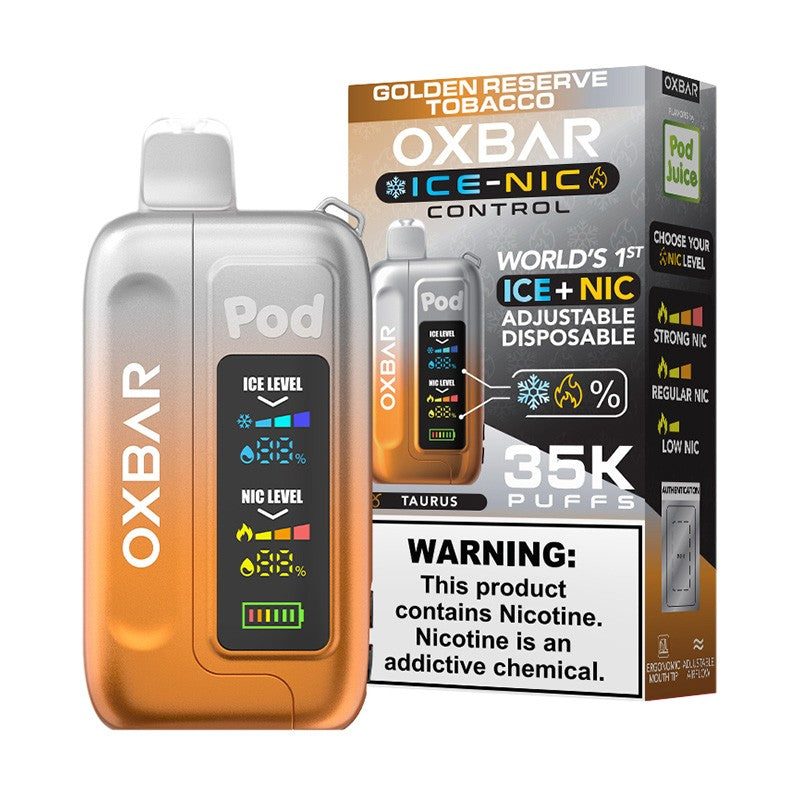 OXBAR GOLDEN RESERVE TOBACCO ICE NIC 35K|831350001177|Pack Of|5