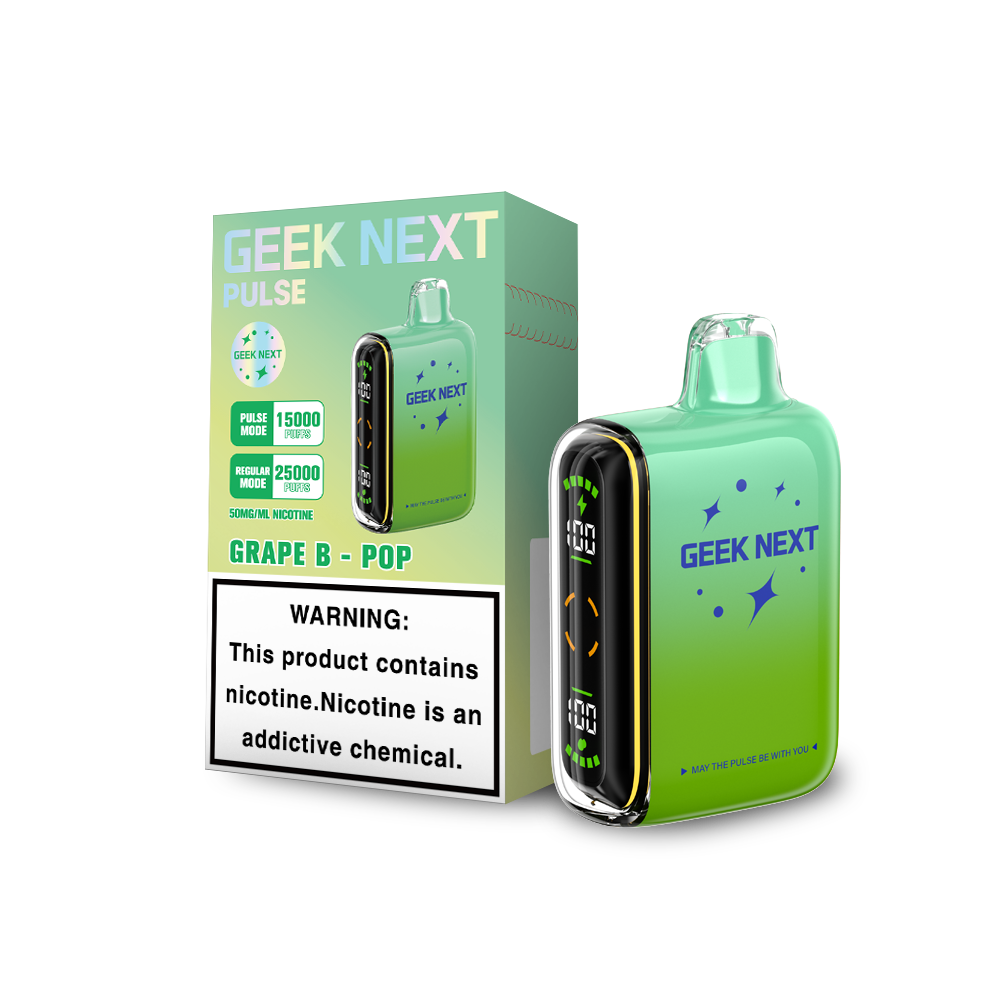 GEEK NEXT PULSE 25K|GEEK NEXT PULSE GRAPE B-POP 25K|6917673166954|Pack of 5