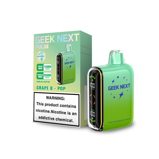 GEEK NEXT PULSE 25K|GEEK NEXT PULSE GRAPE B-POP 25K|6917673166954|Pack of 5