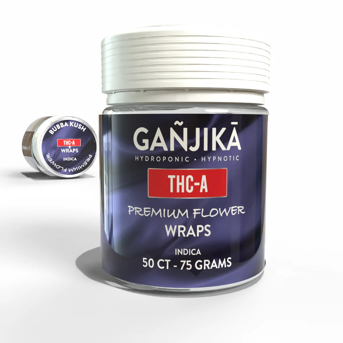 GANJIKA WRAPS BUBBA KUSH INDICA 50CT|168759918110|Pack Of|50