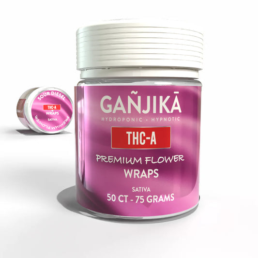 GANJIKA WRAPS SOUR DIESEL SATIVA 50CT|168829918118|Pack Of|50