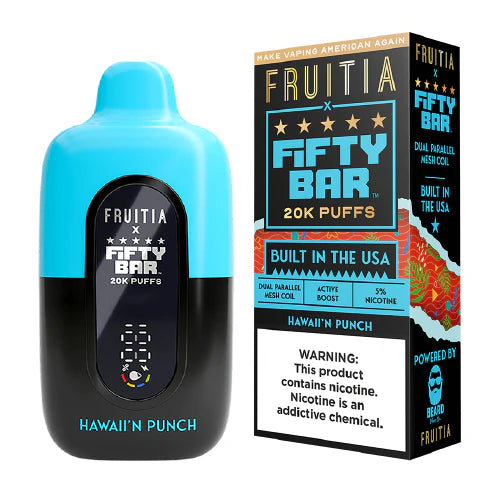 FIFTY BAR FRUITIA HAWALLAN PUNCH 20K|850065626772|Pack Of|5