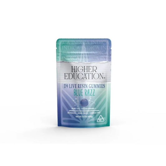 HIGHER EDUCATION D9 LR GUMY BLUE RAZZ IND 1200MG|850065162997|Pack Of|1