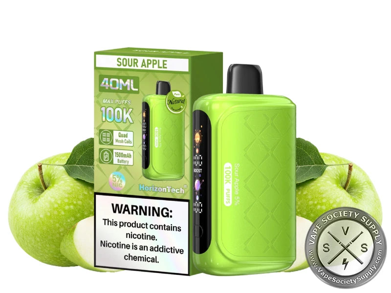 HORIZON TECH SOUR APPLE 100K|6971648227873|Pack Of|5