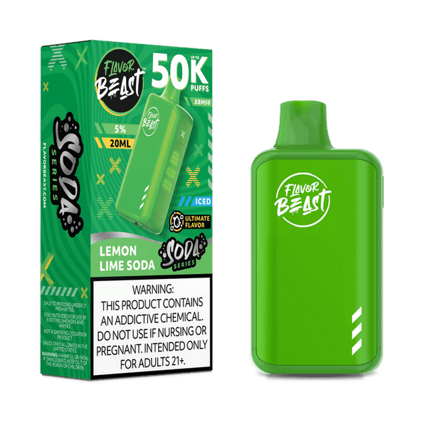 FLAVOR BEAST 50K|FLAVOR BEAST XBM50 LEMON LIME SODA 50K|827152235896
