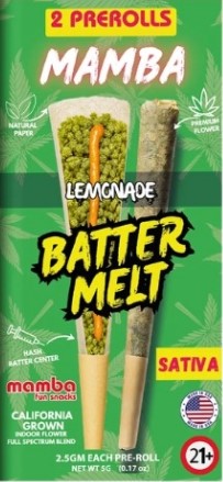 MAMBA BATTER MELT PROLL| LEMONADE SATIVA 5GM|643556215353|PK OF 10