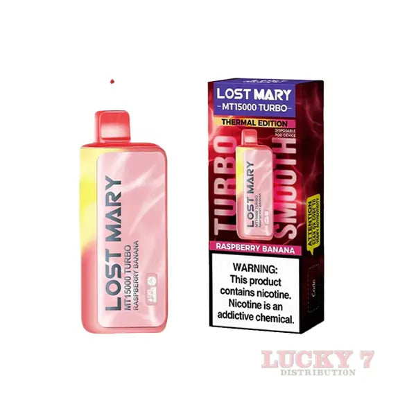 LOST MARY MT RASPBERRY BANANA 15K|5056716405542|Pack Of|5