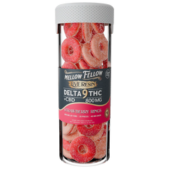 MELLOW FELLOW GUMMIE LR STRWBRY RINGS D9 800MG|810121205433|Pack Of|1
