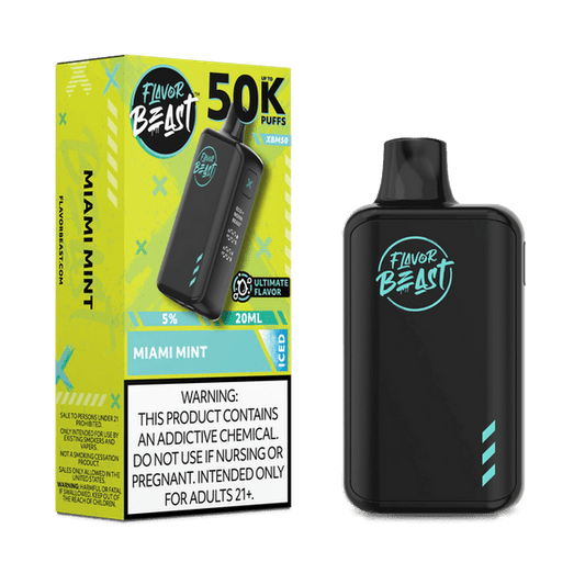 FLAVOR BEAST 50K|FLAVOR BEAST XBM50 MIAMI MINT 50K|827152235933