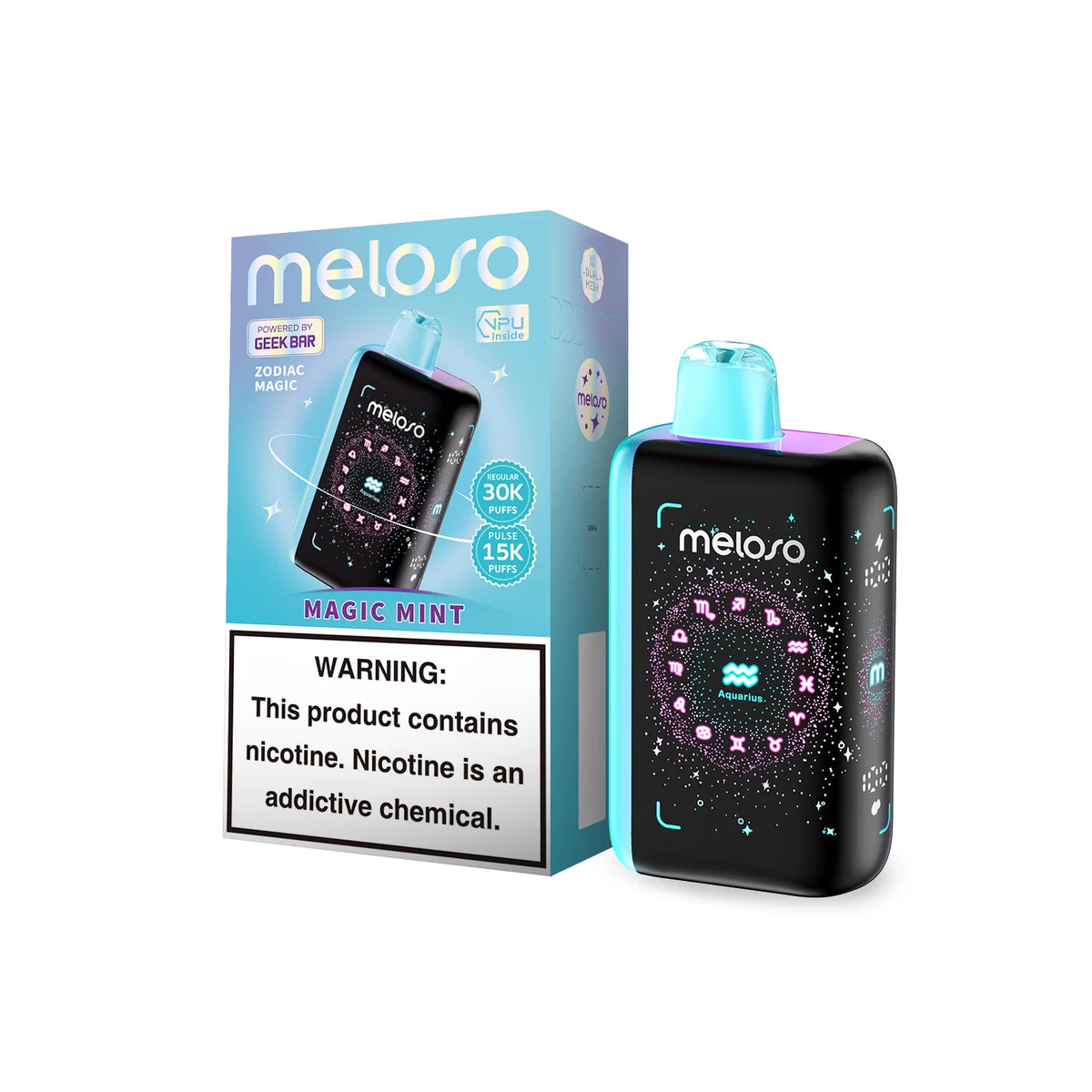 MELOSO BAR MAGIC MINT 30K|810164280992|Pack Of|5