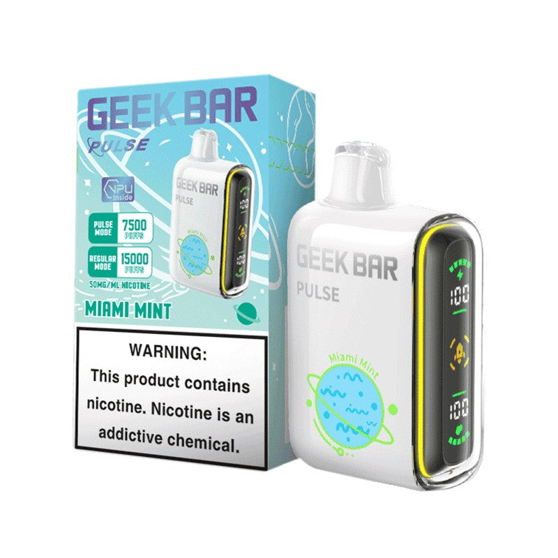 GEEK BAR PULSE MIAMI MINT 15K|810125435942|Pack Of|5