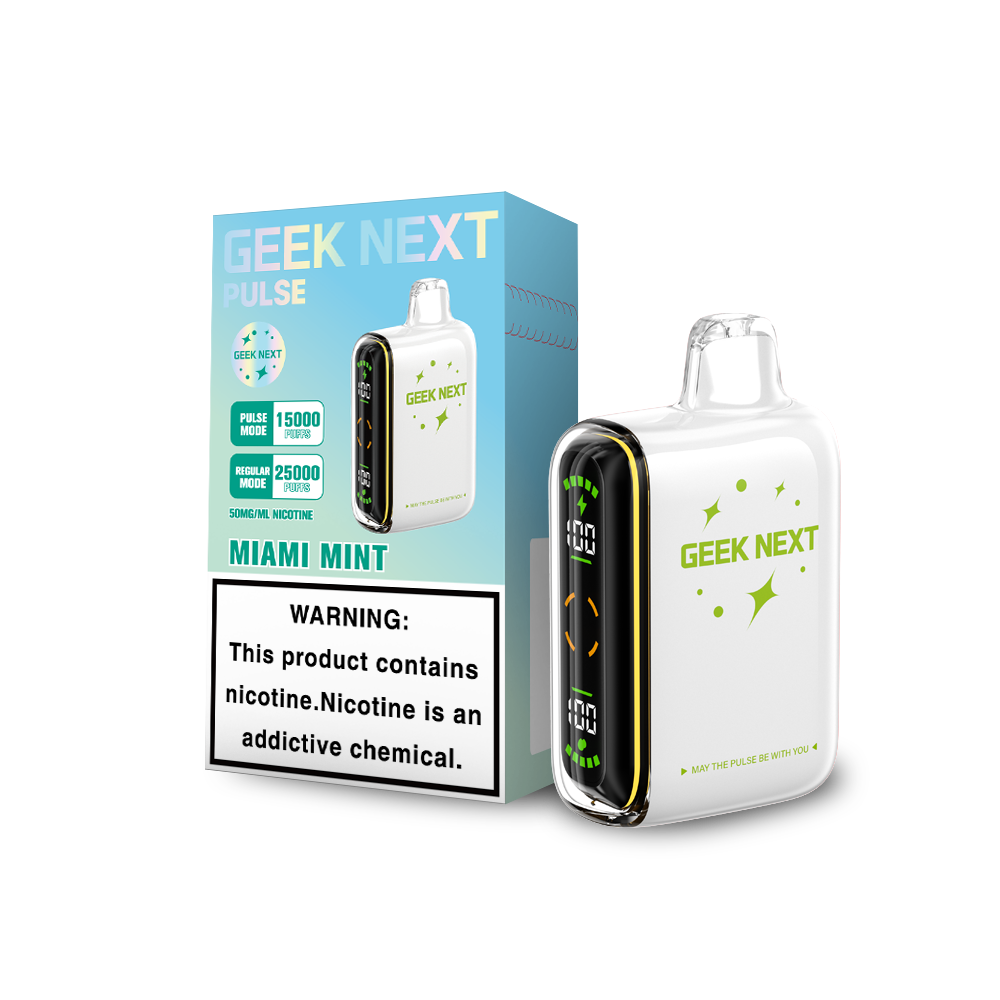 GEEK NEXT PULSE 25K|GEEK NEXT PULSE MIAMI MINT 25K|6917673166763|Pack of 5