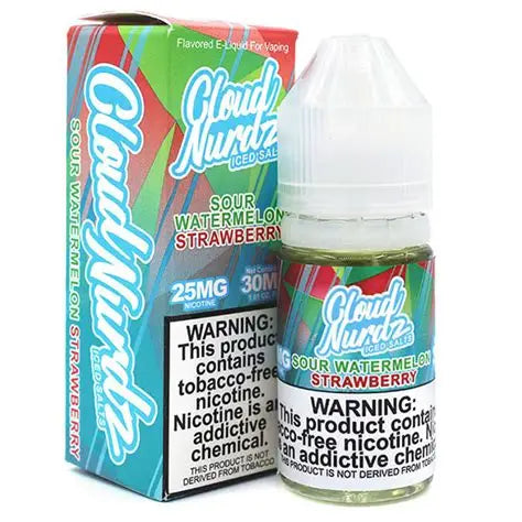 CLOUD NURDZ SOUR WTRMLN STWBRY ICED 30ML 25MG