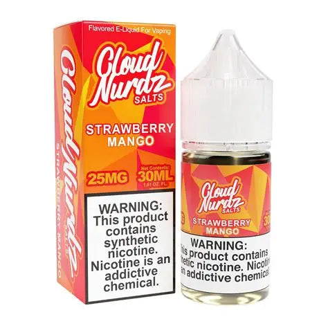 CLOUD NURDZ TFN NIC SALT ELIQUID 30ML STRAWBERRY MANGO 50MG