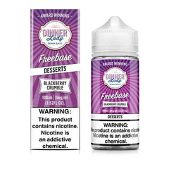 DINNER LADY FREEBASE BLACKBERRY CRUMBLE 3MG 100ML