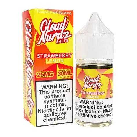 CLOUD NURDZ TFN SALT  STRAWBERRY LEMON 25MG 30ML