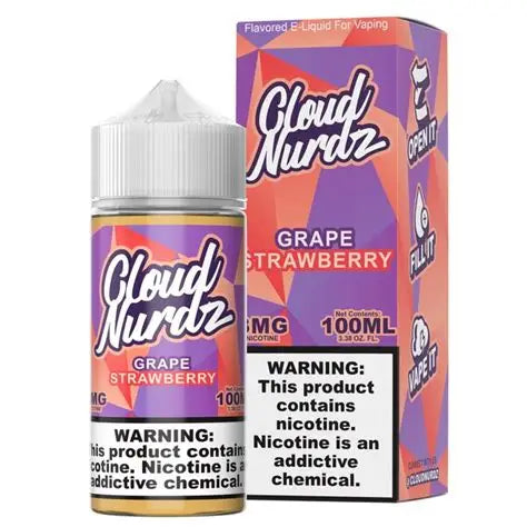 CLOUD NURDZ GRAPE STWBRY 100ML 6MG