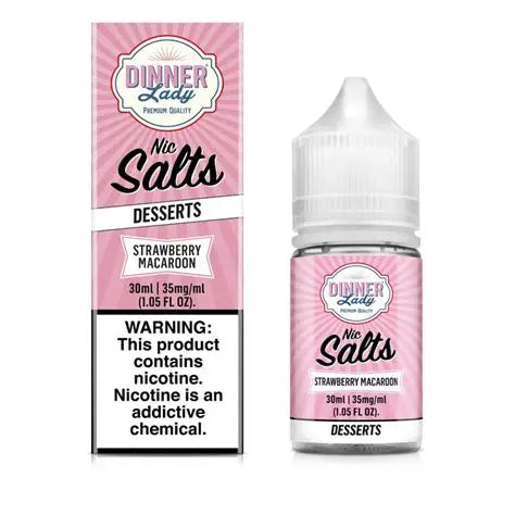 DINNER LADY SALT STRAWBERRY MACAROON 35MG 30ML