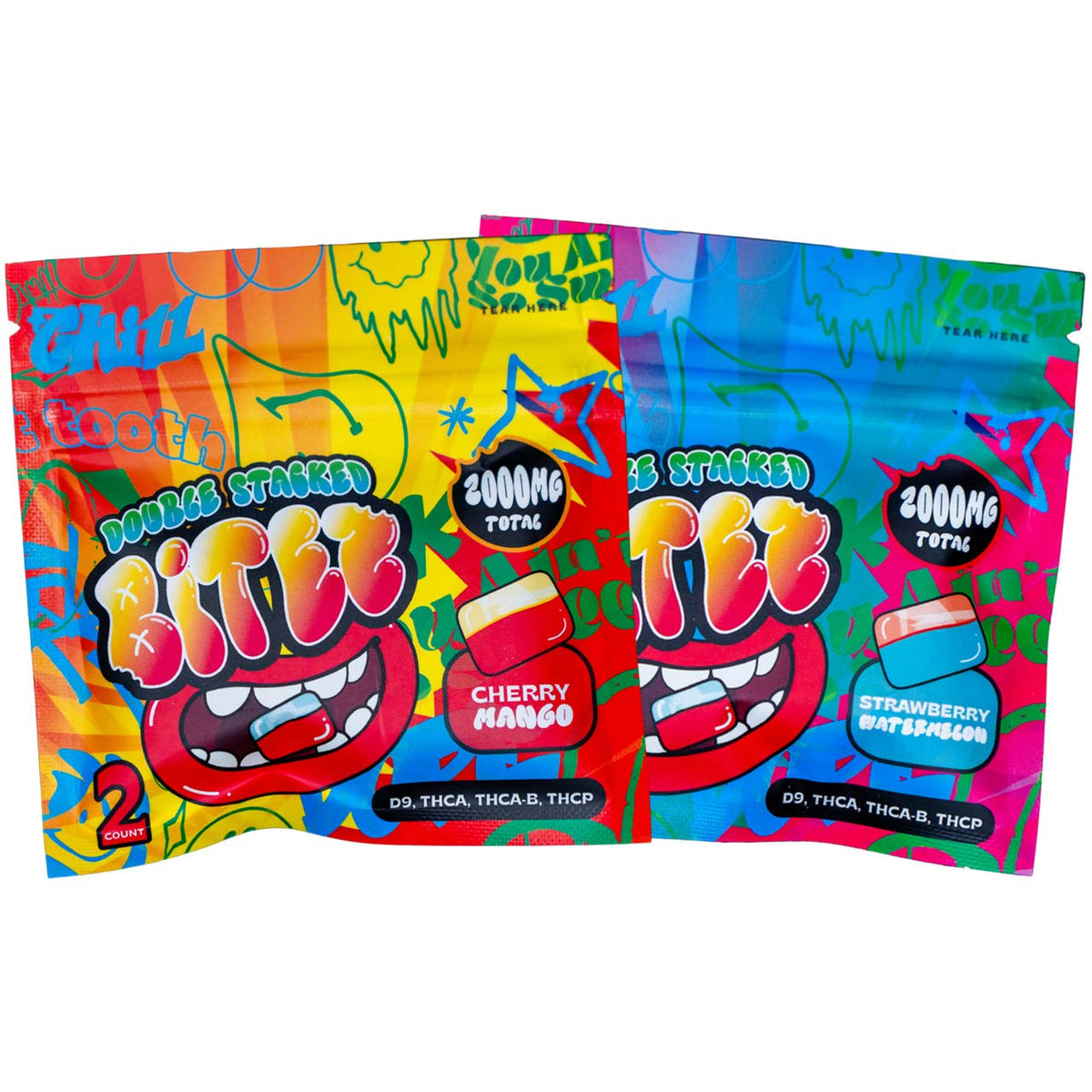 STRAWBERRY WATERMELON /CHERRY MANGO GUMY 2000MG