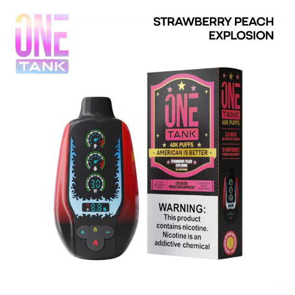 ONE TANK 40K|ONE TANK STRAW PEACH EXPLOSION 40K|850077376269|Pack of 5