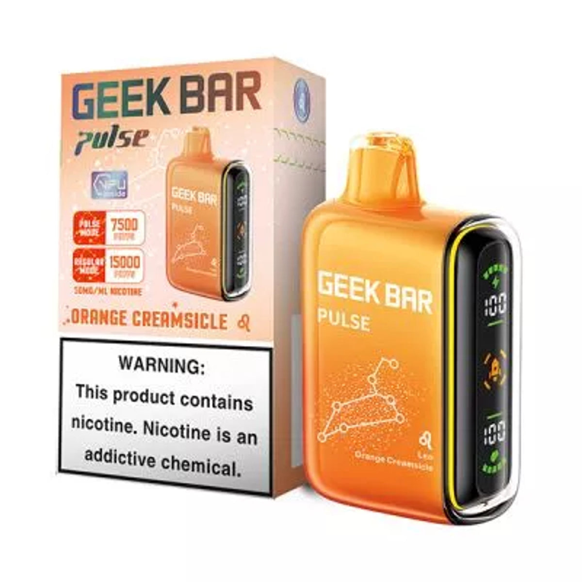 GEEK BAR PULSE ORANGE CREAMSICLE 15K