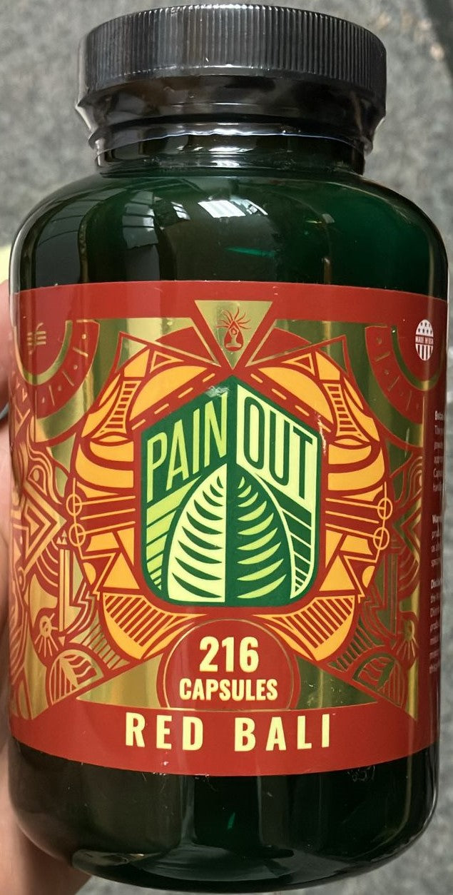 PAIN OUT 216ct RED BALI CAPSULES Jar