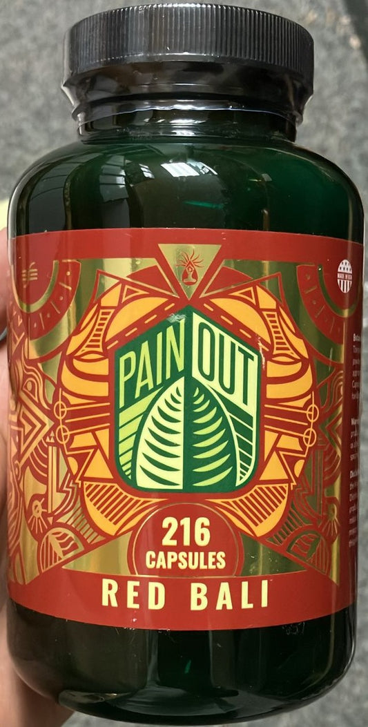PAIN OUT 216ct RED BALI CAPSULES Jar