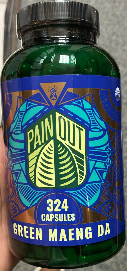 PAIN OUT 324ct GREEN MAENG DA CAPSULES Jar