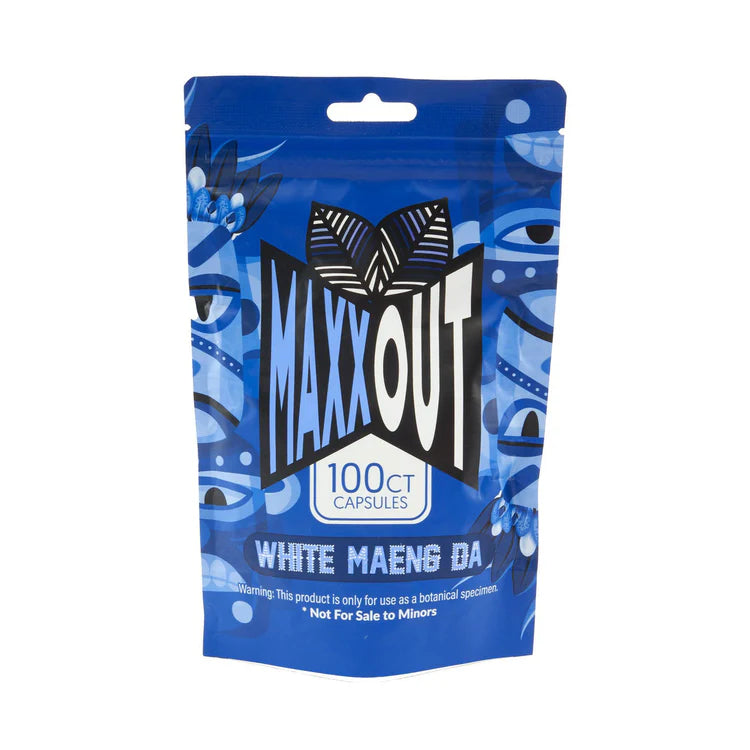 PAIN OUT MAXX KRATOM CAPSULES 100CT - White Maengda