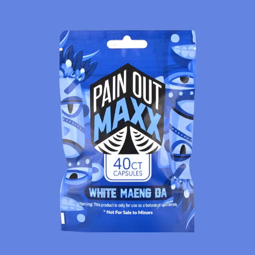 PAIN OUT MAXX KRATOM CAPSULES 40CT - White Meangda