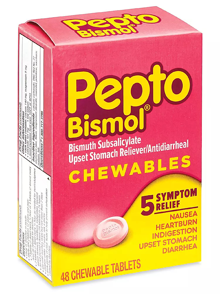 Pepto Bismol Chewable Single Pack Blister 12 x 1 12cs|655708119037|Pack Of|6