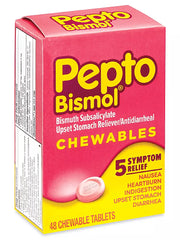 Pepto Bismol Chewable Single Pack Blister 12 x 1 12cs|655708119037|Pack Of|6