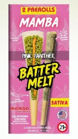 MAMBA BATTER MELT PROLL| PINK PANTHER SATIVA 5GM|643556215360|PK OF 10