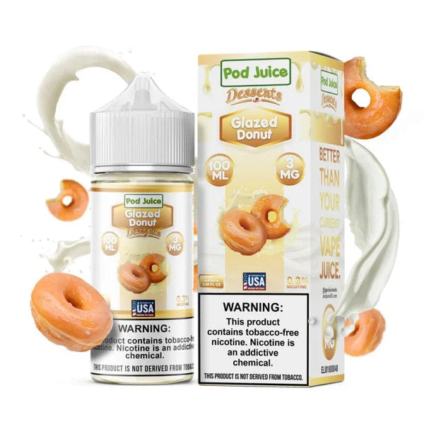 POD JUICE GLAZED DONUT PEBLZ 3MG 100ML